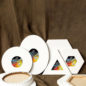 Cadre en bois de pin de qualité artiste Phoenix, <span class=keywords><strong>toile</strong></span> évasée blanche en coton Triple première décoration - Product Image 6