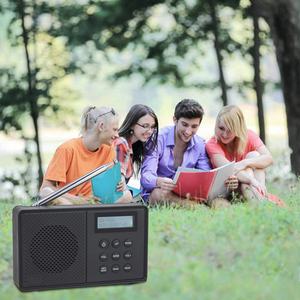Portable DAB FM Radio with Telescopic Antenna LCD Display Built-in <b>Speaker</b> Rechargeable Digital Stereo <b>Receiver</b> for Home Outdoor - Product Image 6