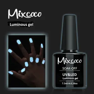 Mixcoco 무료 샘플 미용 제품 Uv 빛나는 젤 폴란드어 도매