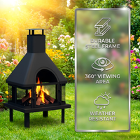 Guangdong Garden Heater Brasero en acier à bois avec pioche