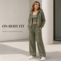 Ensemble de jogging streetwear confortable à capuche, survêtement imprimé délavé tendance, respirant pour l'automne, taille adulte