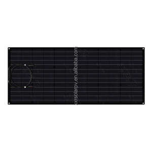 All Black Custom ized 80W 18V Poly kristalline 18*2 Zellen Solarzelle Preis 985*505mm Solar Modules emi Flexibles Pv Solar panel - Product Image 1