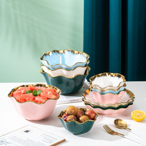 <b>Personalized</b> Nordic Luxury Ceramic Soup Fruit <b>Sweet</b> Rice Salad Bowl Eco-Friendly Home Restaurant Western Catering Items - Product Image 5