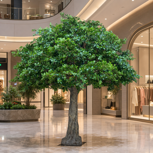 Large Artificial Banyan <b>Tree</b> with Natural Aerial Roots Realistic Customizable for Restaurant Mall Commercial Interior Decor - Product Image 2