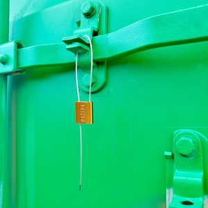 Phẳng Hợp kim nhôm dây thép niêm phong chì con dấu dùng một lần thắt chặt container chì con dấu tàu chở dầu - Product Image 6