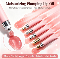 Baume à lèvres hydratant et repulpant au peptide, avec applicateur métallique de qualité supérieure, personnalisable avec votre logo, marque privée