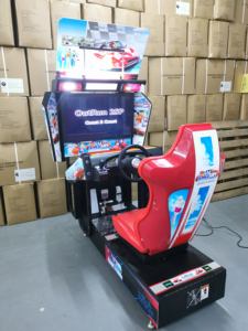 Jeux d'arcade à pièces, simulateur de conduite de course automobile <span class=keywords><strong>1</strong></span> joueur avec écran LCD 32 pouces, jeux de course automobile à pièces Outrun - Product Image 2