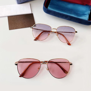 Monture de lunettes ovale en métal Qianai G-Brand, anti-lumière bleue, monture complète, unisexe, verres rectangulaires en acétate L2-19080 - Product Image 3