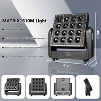 16X10W Faisceau 96pcs LED RGB Perles + COB Froid Strobe Matrix Light avec Wash Moving Head Effect Stage Light pour DJ Disco Party Club