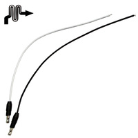 Kabel 25cm 2468 22 Awg yang Dapat Disesuaikan Dengan Konektor Jantan Digunakan untuk Lampu Penanda Samping LED 3/4 inci