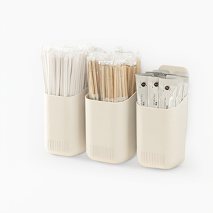 Soporte Magnético para Cucharas y Pajitas, Organizador de Cocina para Montar en la Pared, Caja de Almacenamiento de Plástico - Product Image 2