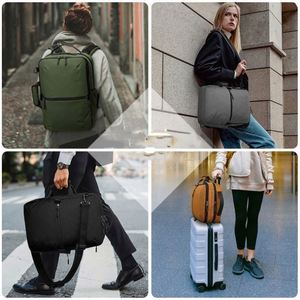 Comfortable Large Capacity Multi-functional <b>Convertible</b> Polyester Business Travel Laptop <b>Backpacks</b> Bag Men with Removable Strap - Product Image 5