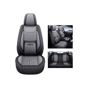 Coprisedili <span class=keywords><strong>Auto</strong></span> di Lusso in Pelle di Alta Qualità, Impermeabili, Resistenti, Set da 5 Pezzi con Copertura Completa Anteriore - Product Image 2