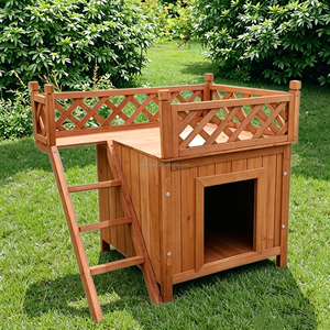 Modern Luxury Solid Wood Eco-Friendly Indoor/Outdoor Pet House for Dogs/<b>Cats</b> & Small Animals with Print Pattern Living Furniture - Product Image 2
