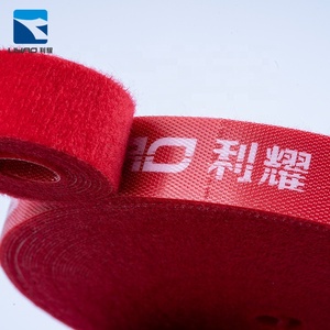 مشابك البوليستر البرتقالي حقيبة ذاتية اللصق <span class=keywords><strong>3</strong></span> 4 بوصة هوك وحلقة للحبل - Product Image 2