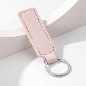 Porte-clés en cuir PU personnalisés avec logo, véganes, en gros, de luxe, vierges, pour entreprises, cadeaux - Product Image 2