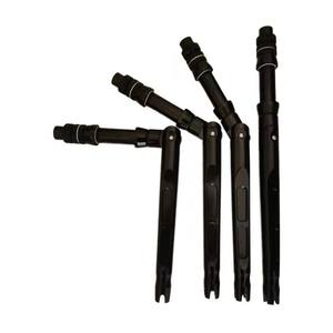 Toptan 2 #4 # alüminyum düz ve bükülmüş kolu ayarlanabilir derin deniz balıkçılık Trolling çubuk kavisli popo - Product Image 5