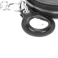 Avec Air Tracker Tag Location Tracker Leather Zipper Women's Coin Purse Multifunctional Travel and Outdoor Keychain Bag