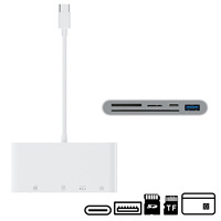 Lecteur de cartes Type-C multifonction intelligent avec prise en charge SD/TF/eSIM/IC, adaptateur OTG externe pour clé USB