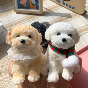 Dekompression Simulierte süße TPR Teddy Dogs Handmade TPR Cute Relax Stress abbau Angst Simulation Dog Squeeze Animal Toy - Product Image 1