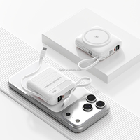 Mini batterie externe OEM format poche avec câble, Power Bank magnétique pour iPhone 17 Pro, Chargeur portable compact, Alimentation externe