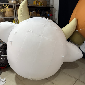 Mascota Inflable Gigante de Vaca Moneda con 2 Partes para Centro Comercial, Banco, Plaza, Publicidad, Evento, Adorno - Product Image 4