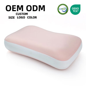Oreiller ergonomique en mousse à mémoire <span class=keywords><strong>de</strong></span> forme Premium <span class=keywords><strong>pour</strong></span> le soulagement <span class=keywords><strong>de</strong></span> <span class=keywords><strong>la</strong></span> pression, double hauteur, soutien <span class=keywords><strong>de</strong></span> contour, <span class=keywords><strong>pour</strong></span> toutes les positions <span class=keywords><strong>de</strong></span> sommeil - Product Image 1