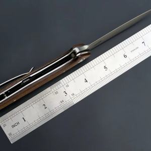 มีดพับสแตนเลส G10 ใบมีด D2 มีดพกพาสำหรับเอาตัวรอดยอดนิยมสำหรับการตั้งแคมป์กลางแจ้ง ปรับแต่งได้ตามต้องการ ออกแบบ OEM คุณภาพ DIY - Product Image 1