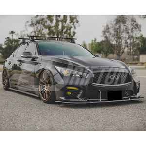 Pour garde-boue avant en fibre de carbone de style ventilé INFINITI Q50 2013-2024 - Product Image 5