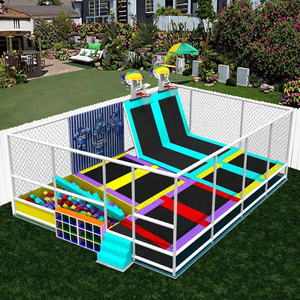 Trampoline Super <span class=keywords><strong>Kaluen</strong></span> J003 pour intérieur et extérieur avec filet de protection en PVC, 12m*10m, pour adultes et enfants, usage commercial - Product Image 3