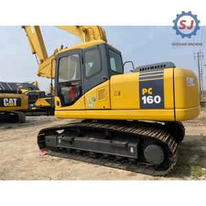 Excavatrice hydraulique Komatsu PC160 de 16 tonnes d'occasion, de qualité supérieure, faible nombre d'heures de fonctionnement, avec pièces d'origine - Consommation de carburant | Expédition mondiale + pièces détachées - Product Image 2
