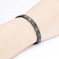 Bracelets quantiques unisexes en acier inoxydable 316L personnalisés avec nom, énergie biomagnétique, science de l'énergie, bracelet énergétique