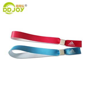 Ruban en satin de haute qualité personnalisé pour les fêtes et les festivals, <span class=keywords><strong>tissu</strong></span> à usage unique, logo de marque, impression de texte, Bracelets - Product Image 6