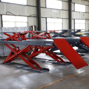 Plateforme élévatrice à ciseaux ultra-mince à double niveau homologuée CE de 4500 kg pour le levage de gros véhicules dans les centres de réparation automobile professionnels - Product Image 2