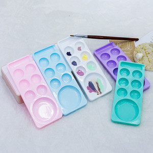 Manicure Palette for Nail Polish <b>UV</b> Special Pigment Color Mixing 8 Grids Plastic Nail <b>Paint</b> Pallet Beauty Drawing Tray for Nail - Product Image 1