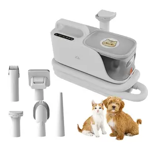 Dierenhaar Professionele Verzorgingsset Tondeuses Voor Katten Hondenborstel 5 In 1 Vacuümkit Voor Het Verzorgen Van Huisdieren