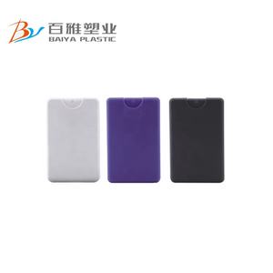 Bai <span class=keywords><strong>Ya</strong></span> BY201 Venta caliente estilo 20ml tarjeta de crédito desinfectante recargable Mini PP botella de Spray de Perfume - Product Image 5