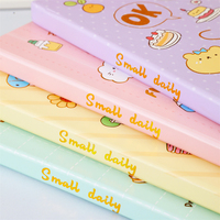 A5 Hardcover Notizbuch mit Gummiband, Niedliches Cartoon-Essen-Design, 141*207mm, 100 Blatt, 80g/m², Liniertes Journal, Studentengeschenk, Großhandel Depai