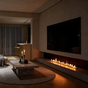 Chimenea de Bioetanol Contemporánea Inno-Fire de 72 Pulgadas, Chimenea Inteligente para el Hogar - Product Image 2