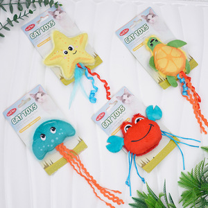 Underwater <b>Cat</b> <b>Toys</b> Plush <b>Interactive</b> Catnip Chewable Boredom Buster Pet <b>Toy</b> - Product Image 1