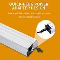 Barre lumineuse LED à spectre complet UV 110CM pour plantes hydroponiques, 30W, intérieur, pour la croissance, la floraison et la propagation des plantes