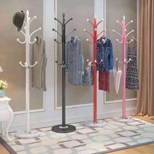 Wholesale European-style coat <b>racks</b>, floor-standing iron-style <b>clothes</b> <b>racks</b>, simple and modern single-pole standing <b>clothes</b> - Product Image 1