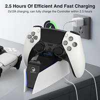Honcam Chargeur double contrôleur Station de charge Accessoires pour Sony Playstation 5 Dualsense