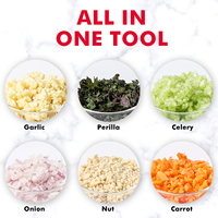 Keukenaccessoires Rvs Manual Food Chopper Slicer Blade Gadget Grinder Groente Slap Chopper