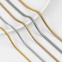 Kalung Tulang Ular Minimalis Populer, Rantai Klavikula Fashion Mewah Ringan, Bahan Stainless Steel Untuk Wanita, Grosir
