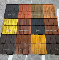 Tuiles en blocs modernes en polymère à grain de bois pour la décoration de villas et de murs, imperméables, durables, plus de 70 ans