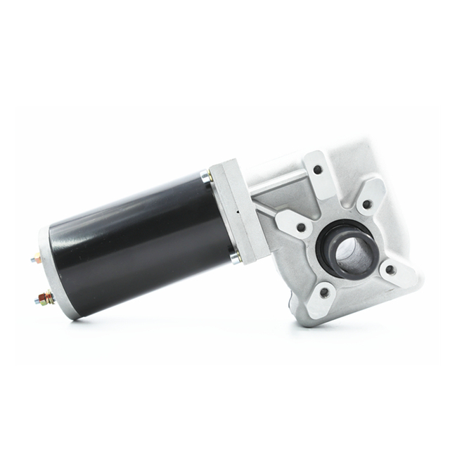 Diameter 80mm 12V 24V 48V Used As a Driving element  High Torque Metal Gear Dc Worm Gear Motor