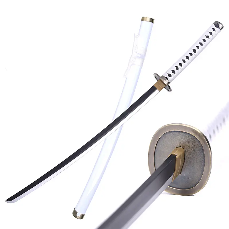 Épée japonaise en bois Cosplay Version II Manga épée Zoro couteau et Doichi texte anime cos accessoires