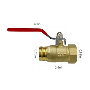 Factory OEM High-Pressure Gas Plumbing Water Connector Valve 1 <strong>2</strong> Inch Brass and Copper Butterfly Ball Check Gate for Oil Media - Product Image 5