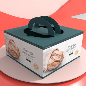 <strong>Custom</strong> Printed Logo Food Grade Paper Gold Foil Cake <strong>Box</strong> Disposable <strong>Bakery</strong> Packaging <strong>Box</strong> White Card <strong>Box</strong> - Product Image 2